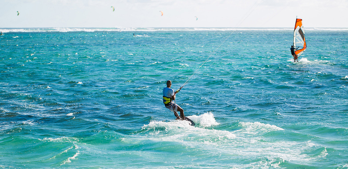 Campingplatz Amfora - Der Strand - Kitesurfen