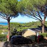 Camping les Tournels : Locations avec vue sur la mer