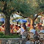 Campeggio Les Tournels: Ristorazione - Terrazza del ristorante