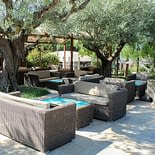 Campeggio Les Tournels: Terrazza del bar