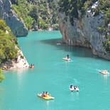 Camping les Tournels : Gorges du Verdon - Arrivée dans le lac Sainte-Croix