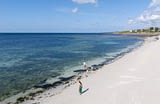 Les Terrasses de Kersiny - Der weiße Sandstrand - Strand in der Nähe des Campingplatzes