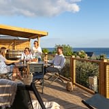 Les Terrasses de Kersiny - Der Campingplatz und die Dienstleistungen - Terrasse einer Unterkunft mit Meeresblick