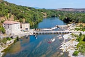 Camping Arc en Ciel - Activities - Canoeing and kayaking on the Ard&egrave;che - Aerial view