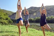 Camping Arc en Ciel - Activities - Yoga and Morning Workout by the Ard&egrave;che