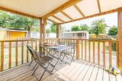 La Plage Fleurie campsite - Holiday rentals - Cottage Moorea - 4 persons - 2 bedrooms - Terrace