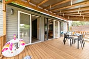 La Plage Fleurie campsite - Holiday rentals - Cottage Calys - 4 people - 2 bedrooms - Terrace