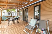 La Plage Fleurie campsite - Rentals - Cottage Cosy - 6 persons - 3 bedrooms - Terrace