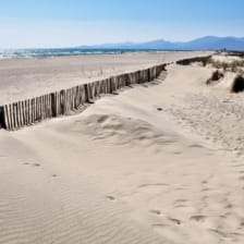 Le Brasilia campsite, beach 