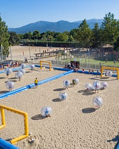 Camping la Sir&egrave;ne - Clubs enfants et adolescents - Vue a&eacute;rienne Bubble foot