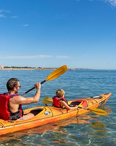 Camping la Sir&egrave;ne - Activit&eacute;s et animations - Cano&eacute; en mer