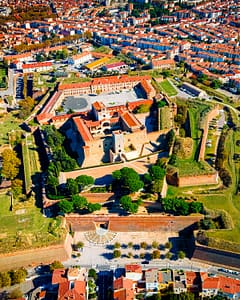 Vue aérienne de la ville de Perpignan en France