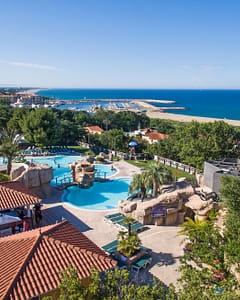 Camping Le Bois de Valmarie - Vista aérea del parque acuático