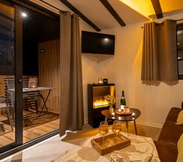 Les Terrasses de Kersiny - Camping Plouhinec - Salon d'une location