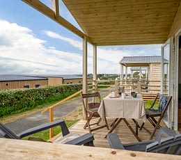 Les Terrasses de Kersiny - Camping Plouhinec - Terrasse couverte