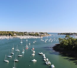 Les Terrasses de Kersiny - Descente de l'Odet - Vue aérienne de l'Odet et de Benodet