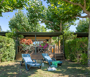 Amfora campsite - Accommodation - Tree-lined mobile home pitch 