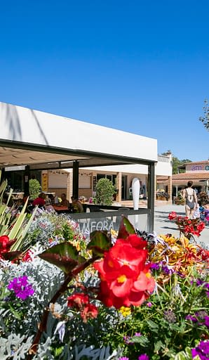 Campingplatz Amfora - Bars und Restaurants - Restaurant und Eingang des Campingplatzes