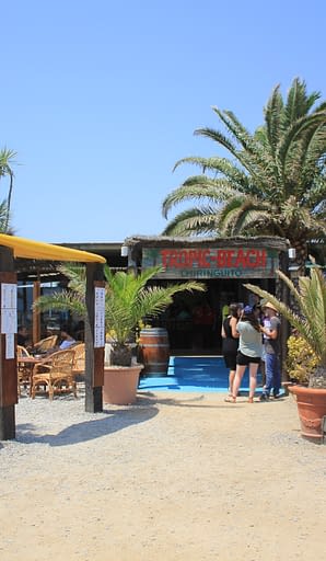 Campingplatz Amfora - Bars und Restaurants - Eingang des &bdquo;Tropic beach&ldquo; 