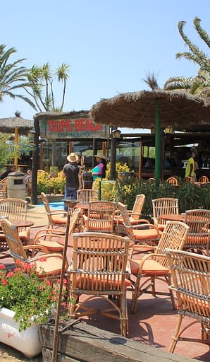 Campingplatz Amfora - Bars und Restaurants - Terrasse des Tropic-beach