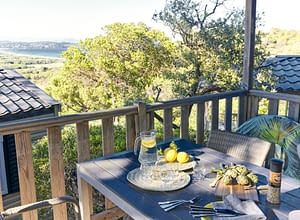 Campeggio Les Tournels: Cottage Mahoé - Terrazza