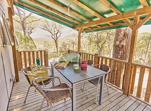 Campeggio Les Tournels: Cottage Moréa - Terrazza