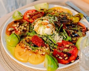 Camping les Tournels : Plat préparé dans le restaurant 