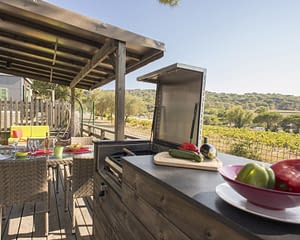 Campeggio Les Tournels: Cottage 6 persone L'Oustaloun - Terrazza