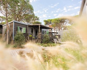 Camping les Tournels : Vue extérieure d'une location