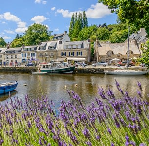 Les Terrasses de Kersiny - La cité des peintres de Pont-Aven - Bateau sur l'Aven