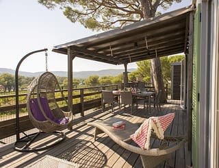 Campeggio Les Tournels: Cottage 6 persone L'Oustaloun - Terrazza con vista sul domaine des tournels