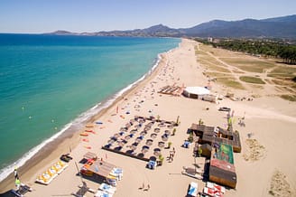 Camping la Sir&egrave;ne - Vue a&eacute;rienne de la plage