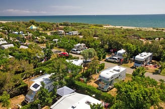 Camping Le Brasilia, staanplaatsen aan het strand