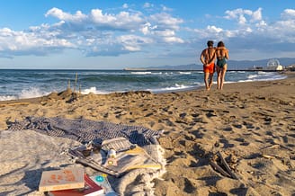 Camping Le Brasilia, la plage