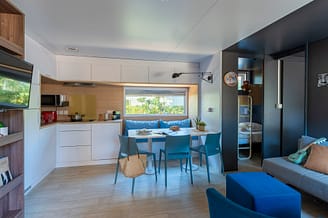 Campingplatz Le Brasilia, Cottage Dali, Küche