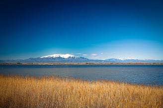 Camping Le Brasilia, uitzicht op Mont Canigou