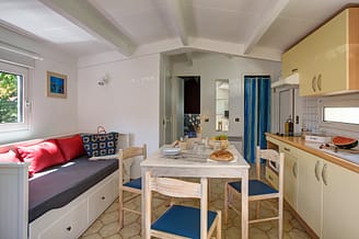 Camping Le Brasilia, Casa de vacaciones Brasilia, comedor, cocina