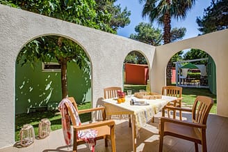 Camping Le Brasilia, Casa de vacaciones Brasilia, terraza