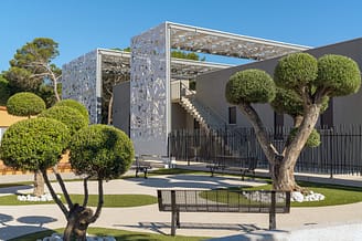 Camping Le Brasilia, Papillon Spa, architectuur en landschap