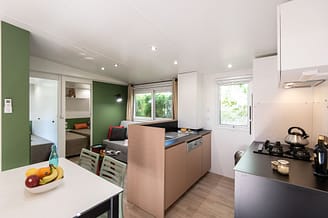 la Sirene campsite - Accommodation - Sirène 3 Confort - 6 persons - 3 bedrooms - Kitchen