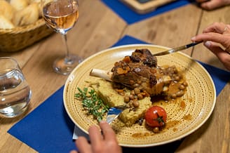 Camping la Sirène - Bars et restaurants - Plat de viande, cuisine méditerranéenne, restaurant Josette et Claude