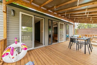 Camping Arc en Ciel - Locations - Cottage Calys - Terrasse
