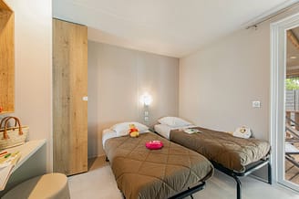 Camping Arc en Ciel - Locations - Cottage Calys - Chambre enfant
