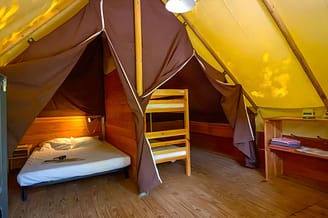 Camping Arc en Ciel - Verhuur - Lodge Nature - Slaapkamers