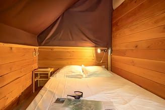 Camping Arc en Ciel - Verhuur - Lodge Nature - Ouderslaapkamer