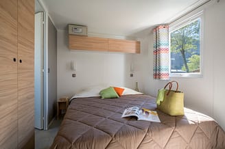 Plage Fleurie campsite - Holiday rentals - Cottage Orion - 6 persons - 3 bedrooms - Master bedroom