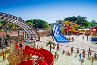 Camping la Sir&egrave;ne - Parc aquatique - Vue sur l\'espace aqualudique