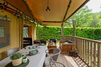 Camping Arc en Ciel - Rentals - Comfort Lodge - Terrace