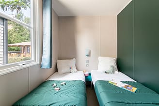 Camping La Plage Fleurie - Accomodaties - Cottage Cosy - 6 personen - 3 Slaapkamers - Kinderkamer
