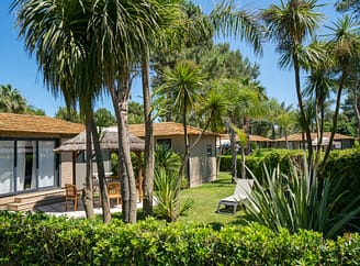 Camping Le Brasilia, h&eacute;bergements avec jardins arbor&eacute;s